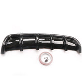 1 x Carbon Style Rear Lower Bumper Diffuser Fin Spoiler Lip Wing Splitter